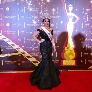 Tarik Ediz Black Gown